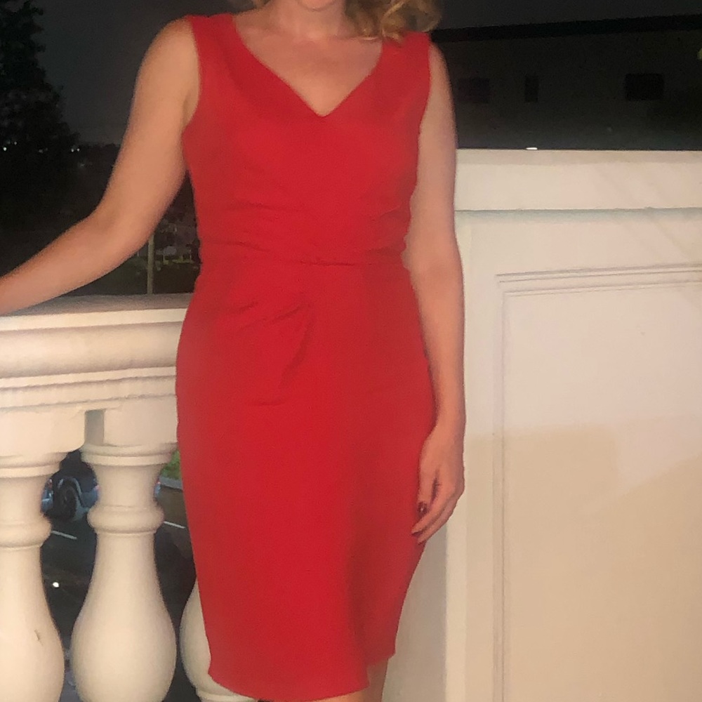 Reiss red dress